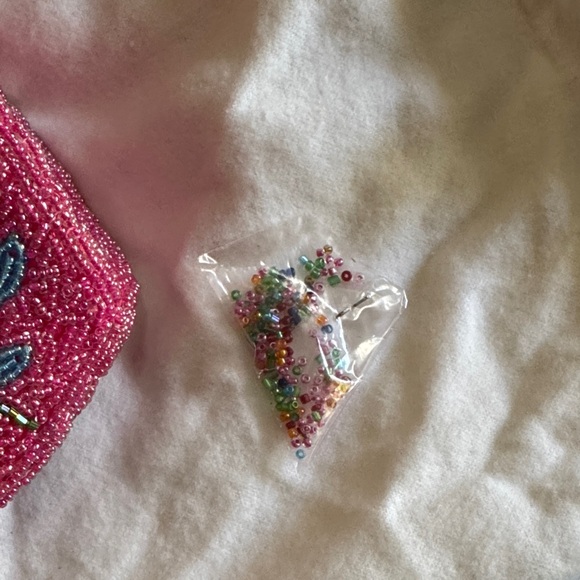 Embroidered Pink Floral Women\'s Bag